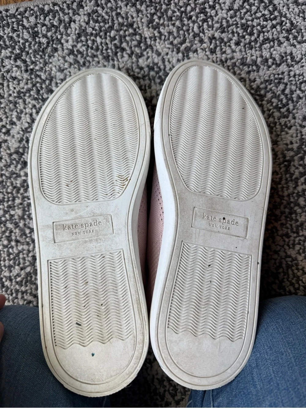 Kate Spade Ainslee Blush Pink Knit Sneakers - Picture 3 of 6